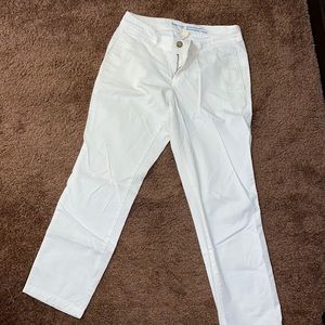 White Khakis by Gap Vintage Rolled Crop Capri